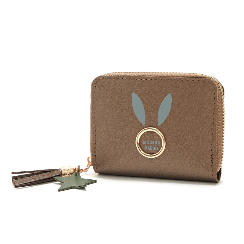 Korean Rabbit Ears Printing Zipper Short Wallet Wholesale display picture 19