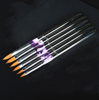 美甲雕花笔 3D水晶指甲 金属水晶杆貂毛铝杆可拆雕花笔美甲工具用