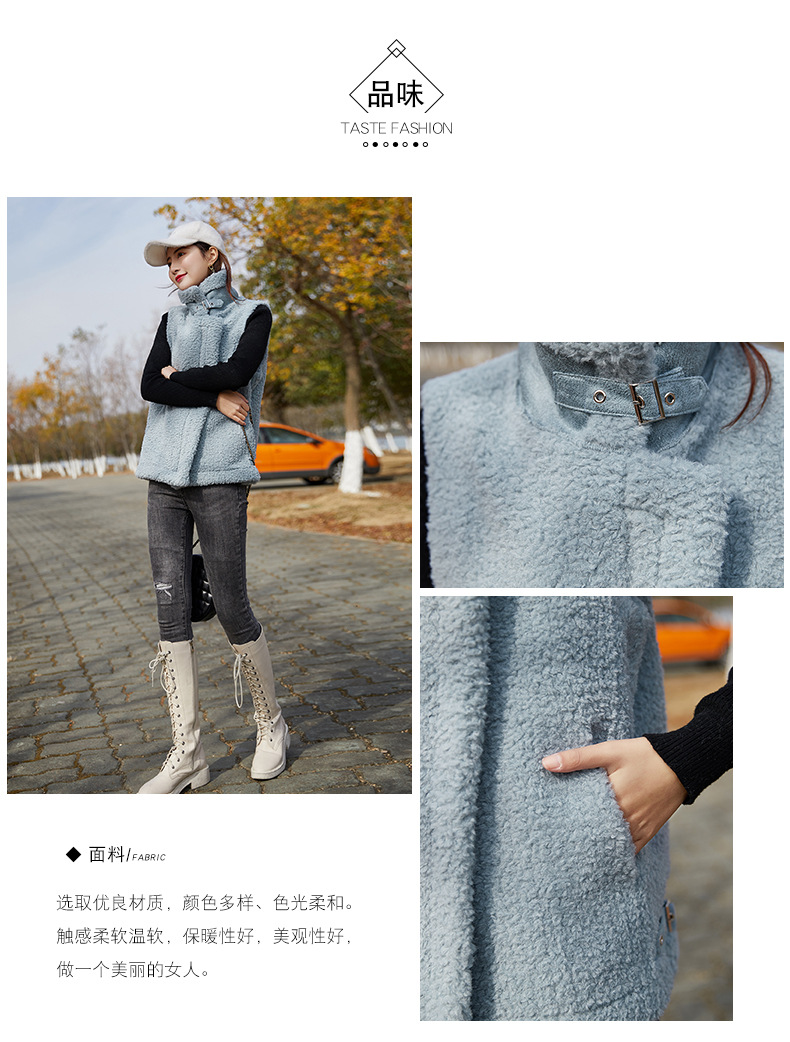 Gilet femme en poil de chameau - Ref 3434704 Image 8