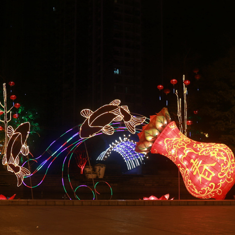 �Ϻ����������ӹ�����ϲ�컨�ƻ�����͵ƻṫ԰�ֵ��㳡����װ��