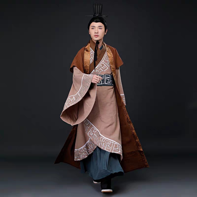 影视装武侠汉服剑客服装男古风帅气侠客服剧组群演汉服大臣演出服 阿里巴巴