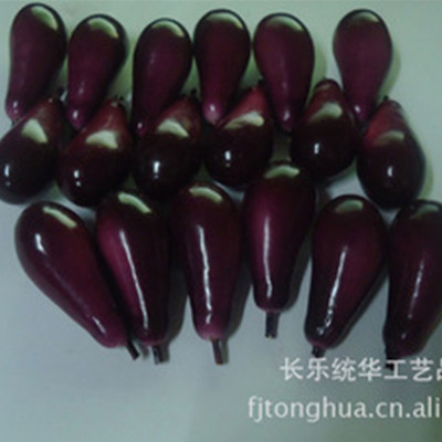 仿真泡沫小茄子模型 厂家直销配件 仿真蔬菜树脂工艺品|ms