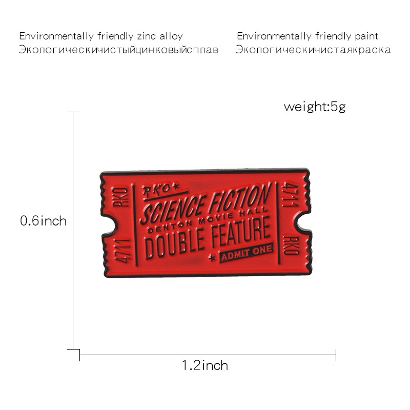Daily Occasion Retro Pin Letter Alloy Enamel Unisex Brooches