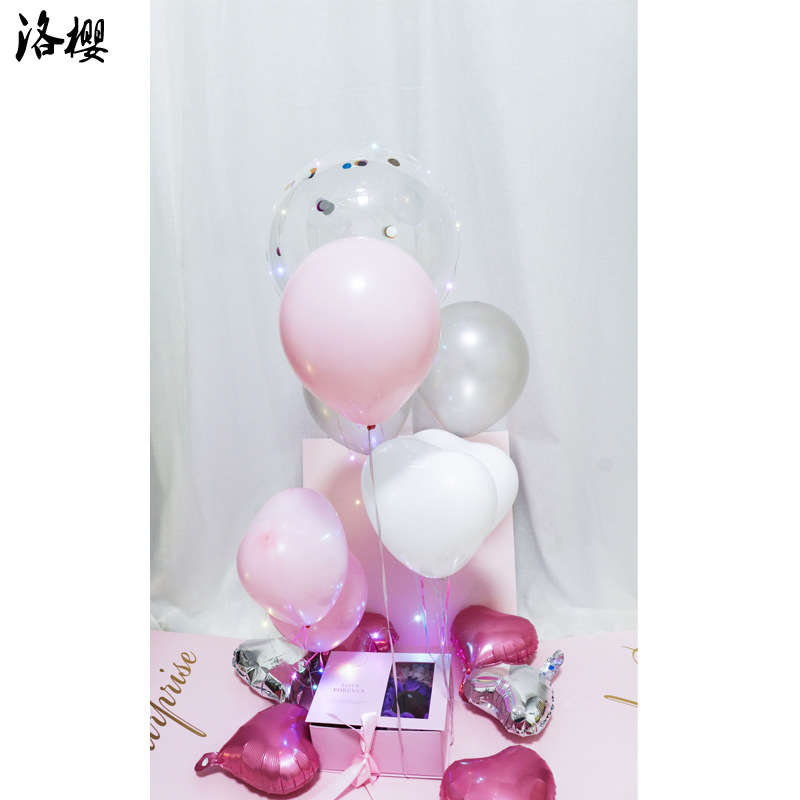 Día de San Valentín TikTok Net caja de regalo roja caja sorpresa de cumpleaños Confesión globo caja sorpresa fábrica al por mayor