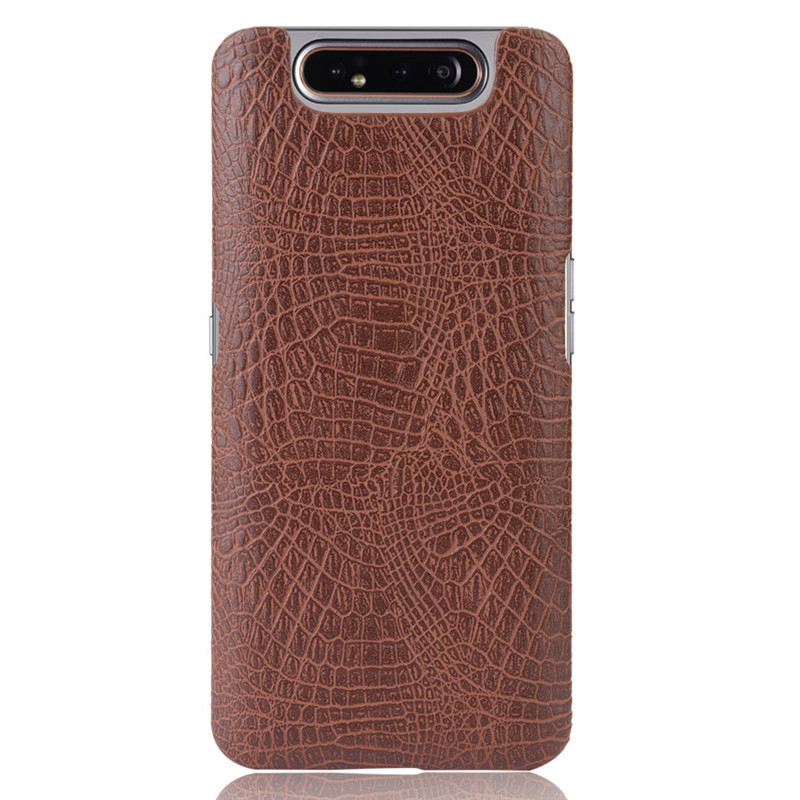 Crocodile Leather Phone Case For Samsung Galaxy A80 And A90_voghion.com
