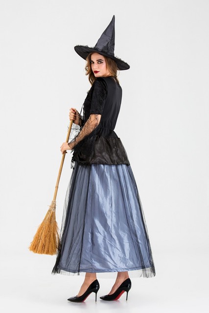 Halloween NEW Adult Witch Costume temperament witch night ghost game Costume Witch party show Costume Wholesale