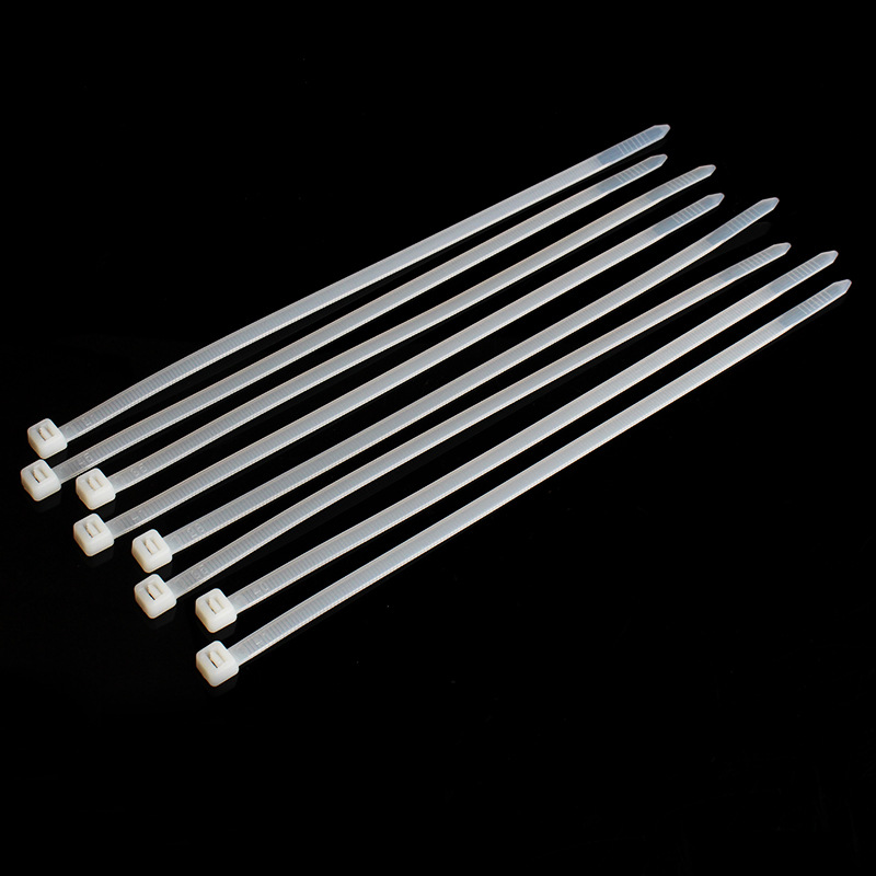 尼龙扎带4*200自锁式卡扣3*150电缆线拉链束带一次性捆绑带扎线带|ru