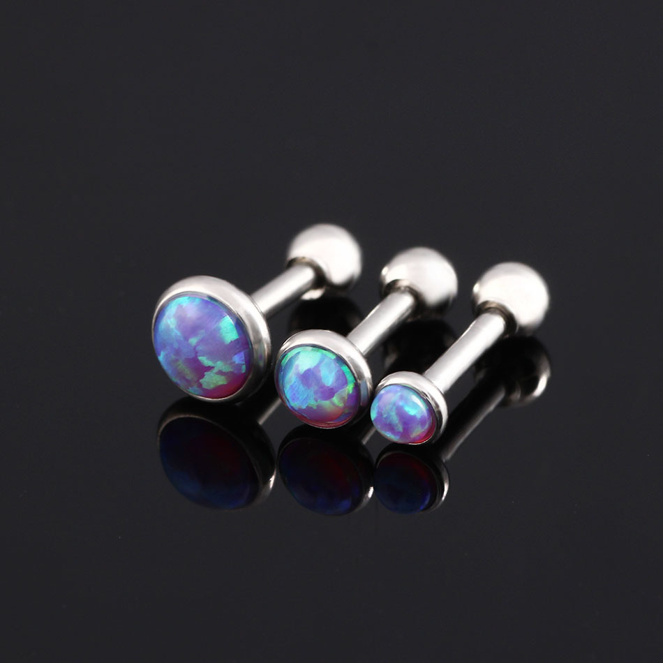 Style Simple Coloré Acier Inoxydable Placage Zircon Boucles D'oreilles 1 Pièce display picture 6