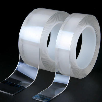 Dongguan source Firm Direct selling 1mm Nanometer No trace tape transparent washing Two-sided No trace Magic power tape