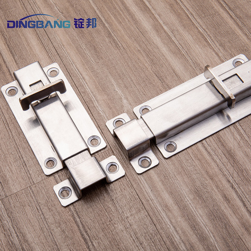 Stainless steel spring latch, thickened latch, stainless steel door bolt, anti-theft latch, A type spring latch wholesale