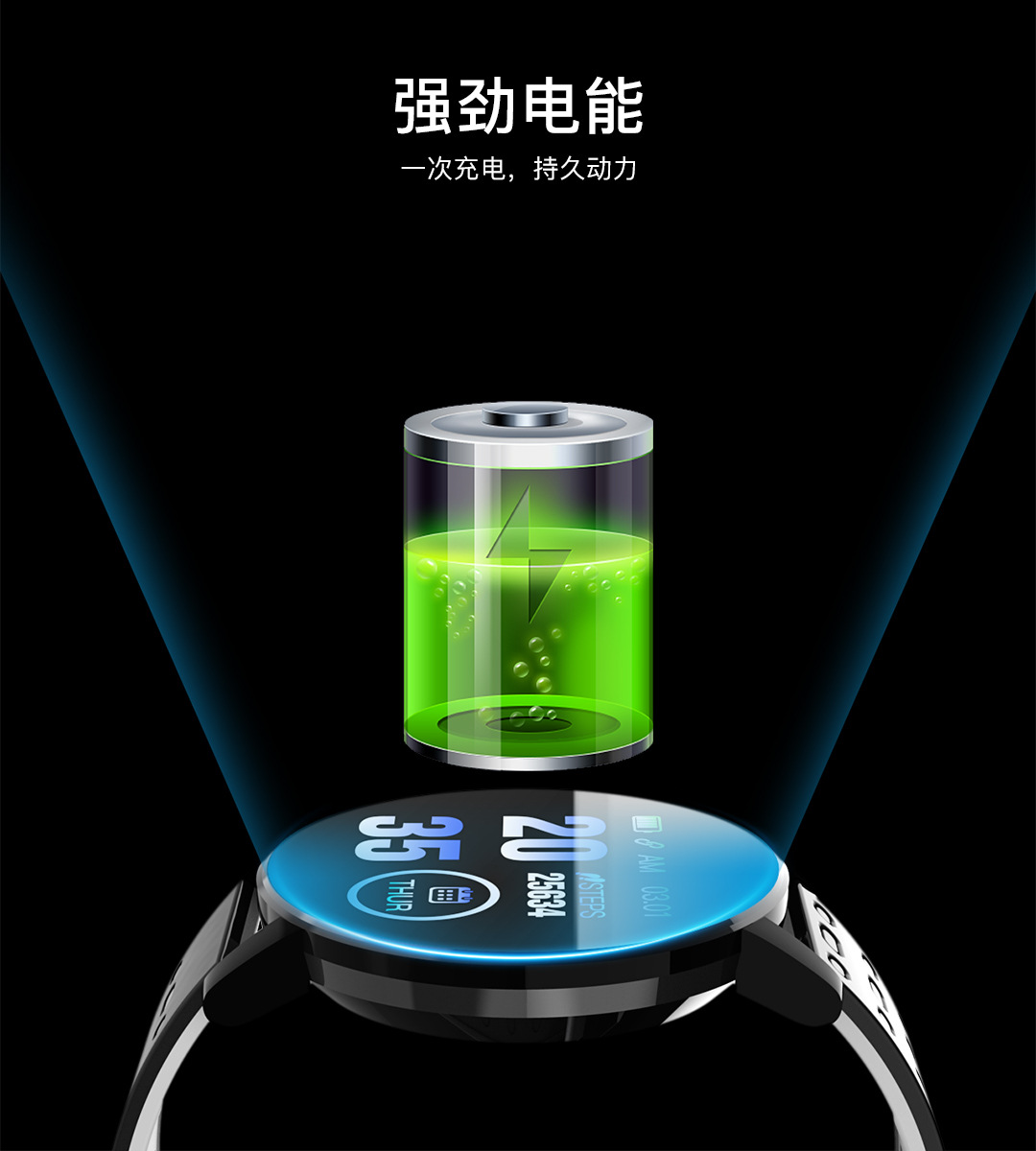 119plus Smart Bracelet, step count, heart rate and blood pressure health Smart bracelet, factory direct sales, cross-border gift undefined