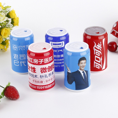 牙签筒创意饭店 全新塑料直筒圆形 易拉罐牙签盒 广告牙签瓶