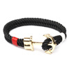 Fashionable woven bracelet, leather accessory