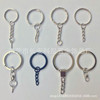 Keychain, metal chain, bag accessory with zipper