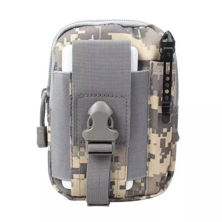 Travel sports belt bag, universal waterproof tactics camouflage mobile phone