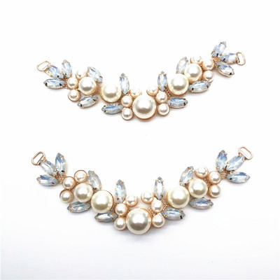 Metal Shoeshine Buckles resin protein Pearl Women's Shoes Decorative shoes Floral decoration parts