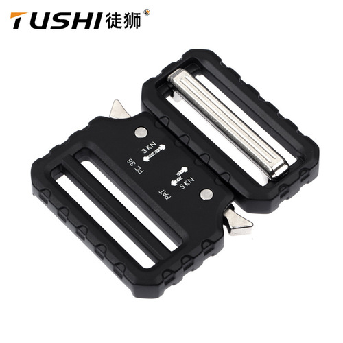 39mm Dual-Direction Adjustable Zinc Alloy Snapper Buckle Tactical Belt Metal Belt Clip Quick Release Buckle Hardware Pair