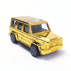 Black Mercedes-Benz Reebok simulation mini off-road car cake decoration with gold for children's party baking decoration