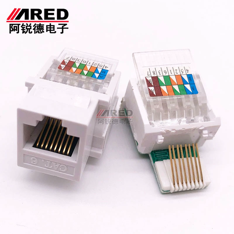 Anpu, сетевой модуль с неэкранированным разъемом для информационного сетевого кабеля шести категорий CAT6, неблокирующий сетевой модуль шести категорий