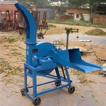 传送带送料大型青贮铡草机柴电两用全自动铡草粉碎铡草机