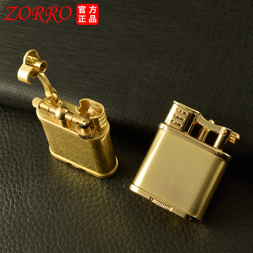 Zorro kerosene lighter new lifting arm Z597 old-fashioned grinding wheel can be customized to the foreskin wooden shell