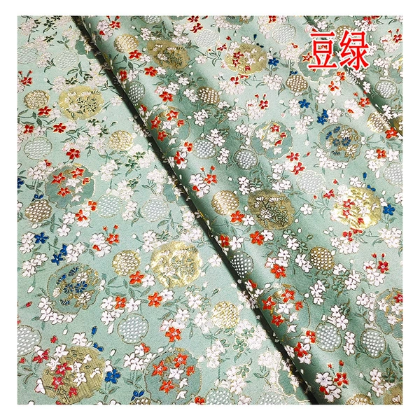 Bean Green*Width 75cm*High Density*100d*150cm*Abstract Printing*Japanese and Korean