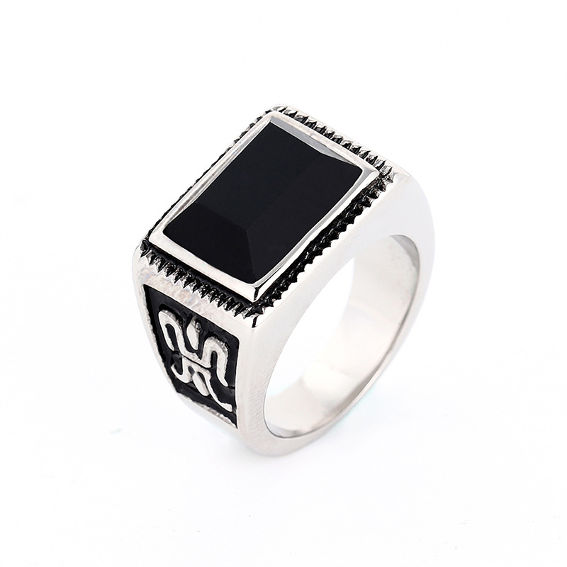 TitaniumStainless Steel Fashion Geometric Ring  Steel color8  Fine Jewelry NHIM1606Steelcolor8picture3