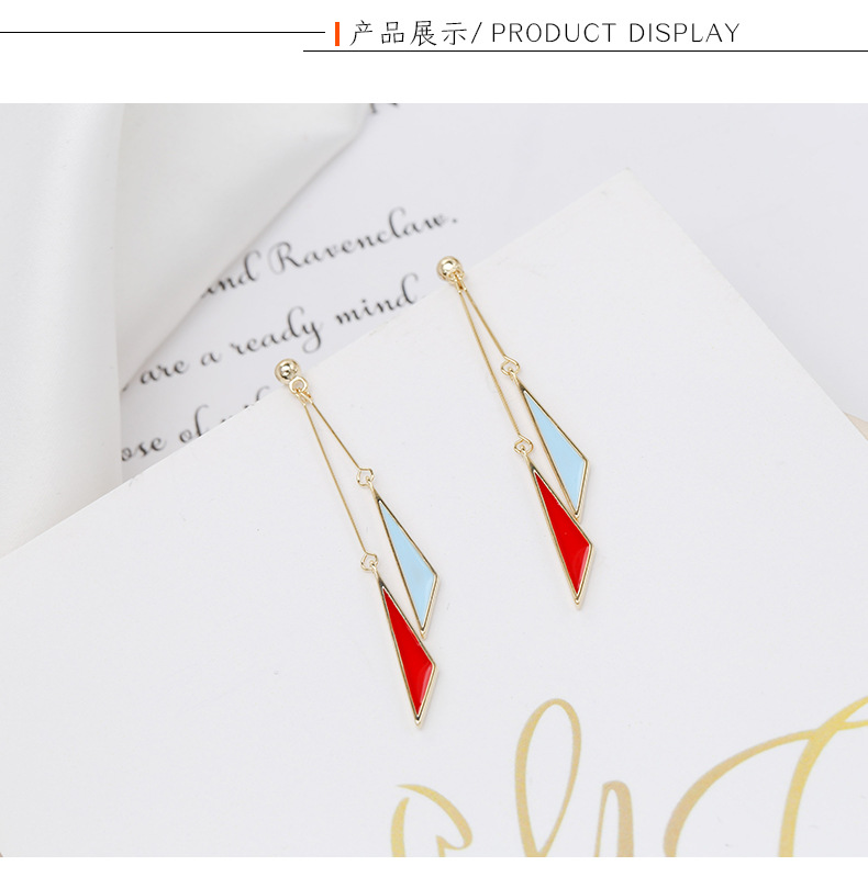 Japonais Et Coréen Boucles D'oreilles 2021new À La Mode Capricieux Fée Longue Exagéré Personnalisé Géométrique En Ligne Influenceur Boucles D'oreilles Femmes display picture 1