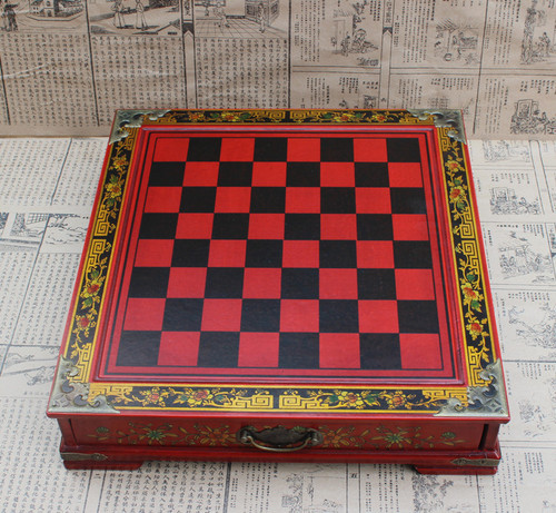 Cross-border creative chess desktop three-dimensional chess terracotta warriors chess pieces wooden chessboard cartoon characters