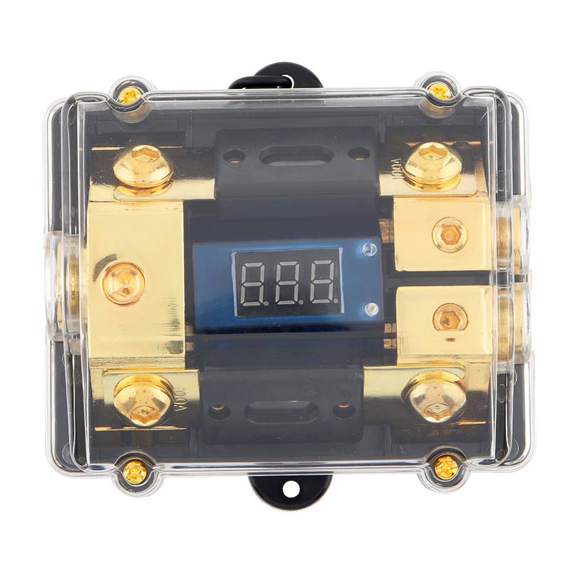 汽车改装保险数显一出一 保险丝 保险座 电源显示200A