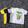 2019 new pattern children baby pure cotton T-shirts Cartoon Watermark Wild section Ultra-comfortable fabric