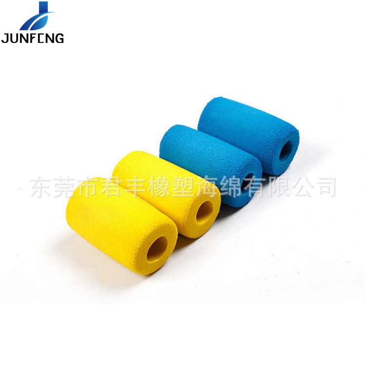仰卧板护套健身器材海绵手把套防护黄色NBR橡塑空心管