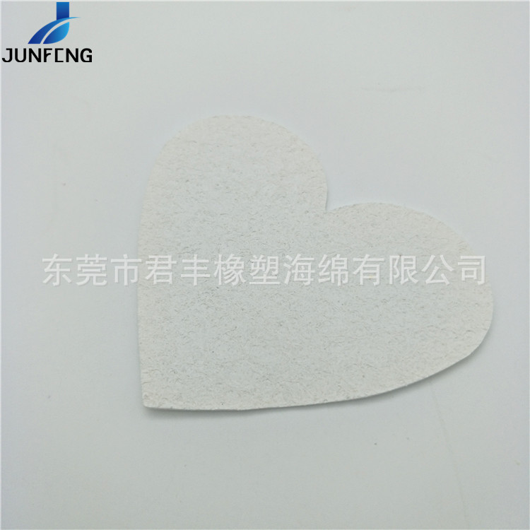供应木浆棉 白色心型洗脸海绵扑美妆卸妆海棉 柔软亲肤