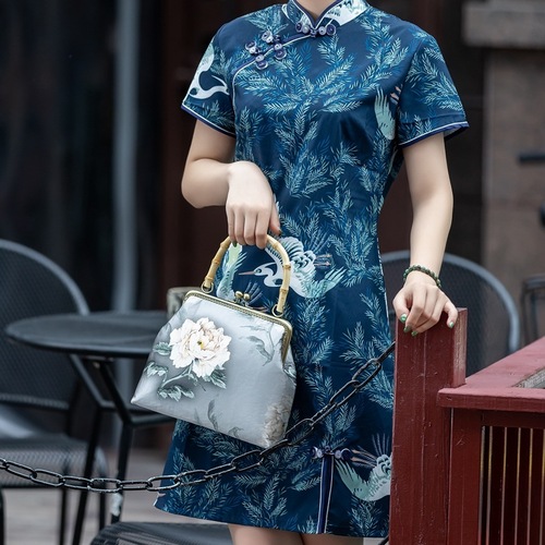 Chinese Cheongsam qipao dress bag bag retro handbag women Hanfu bag ancient accessories bag