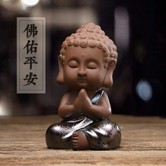 Qiao Family Zen-like Small Buddha Statue Car Accessory Buddhist Style 123002