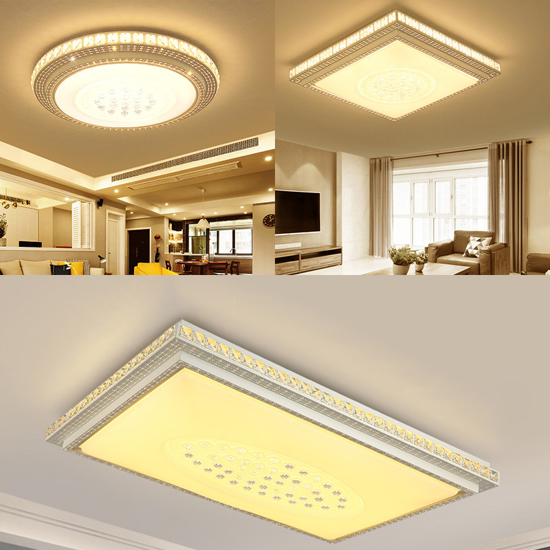 led吸顶灯长方形水晶吸顶灯客厅灯卧室餐厅灯过道灯阳台书房灯具
