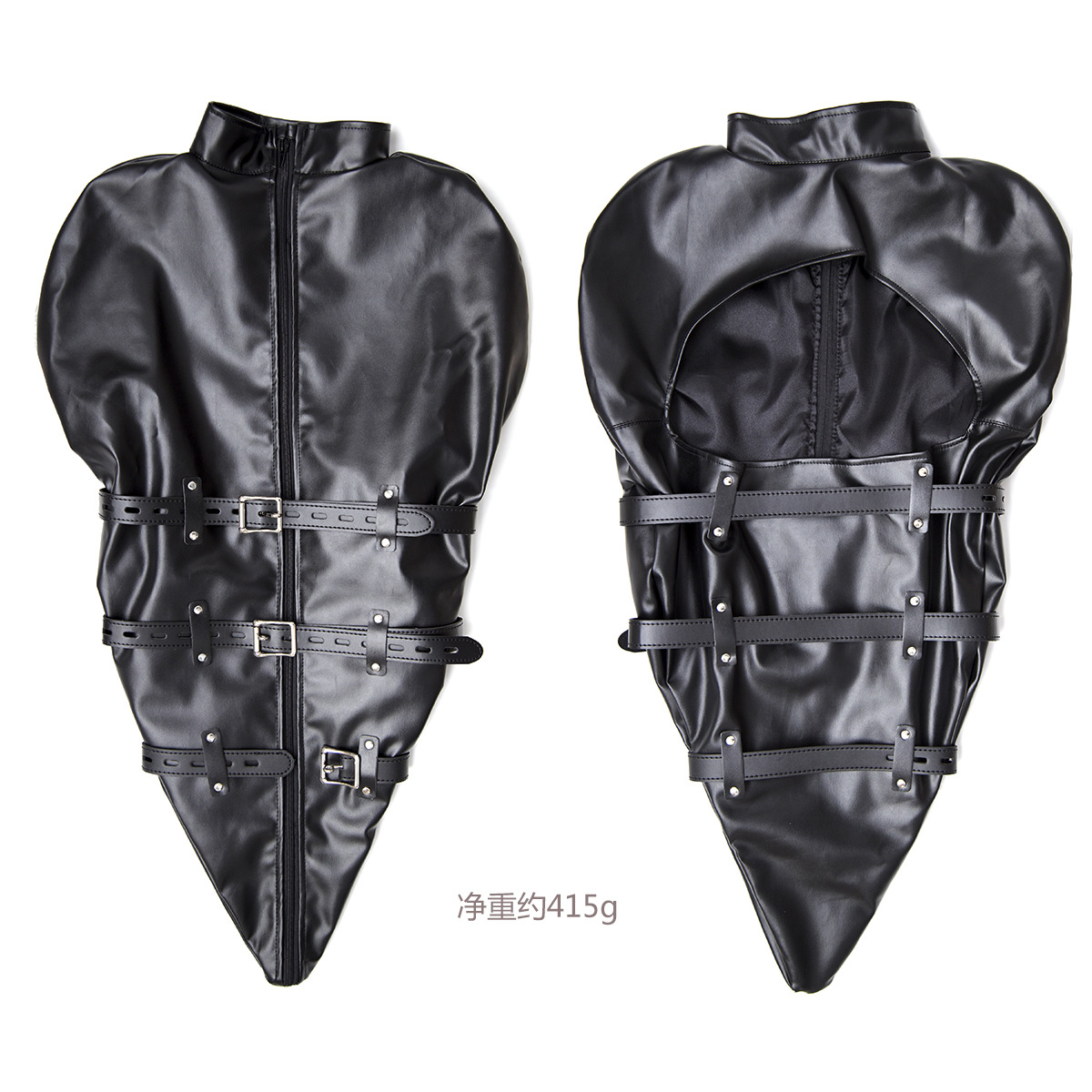 Suministros para adultos de cuero vinculante mano vinculante negro sexy vinculante Juguetes De cuero coqueteo suministros revertir volver apretado corsé