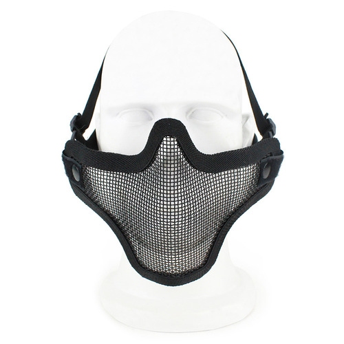 Cross-border Amazon V1 Solid Color Wire Mask Double Strap Version Half Face Protection CS Field Camouflage Training Mask