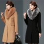 显瘦新款修身中长款女大衣