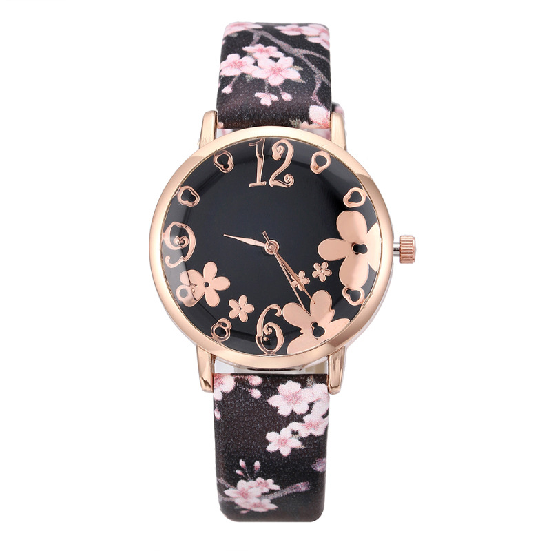 Fashion casual printed belt ladies watch sweet small dial thin belt quartz watch wholesale nihaojewelrypicture2