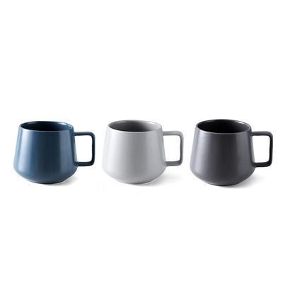 定制款陶瓷大肚马克杯北欧风哑光杯子办公室咖啡杯情侣杯厂家直销|ms