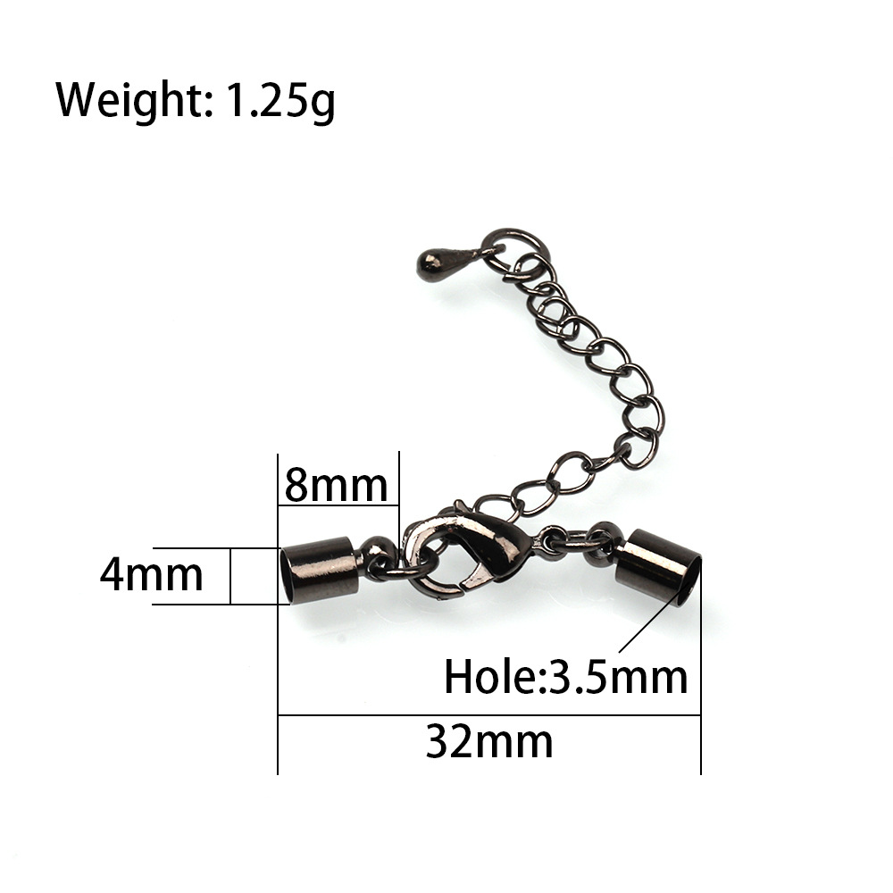 20g Weight Extension Chain Jewelry Making Type 4*8mm, 5*9mm, 6 * 10mm Jewelry Making Size DIY Jewelry Accessories Classification 1 Piece Quantity Copper Material Solid Color Pattern Plating Design Casual, Simple Style Style 1 Piece Copper 4*8mm 5*9mm 6 * 10mm Jewelry Accessories 13