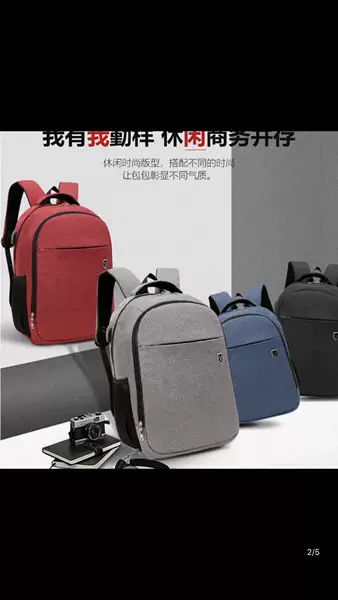 Large Capacity USB charging port earphone cable smart gift export in stock computer backpack student backpack