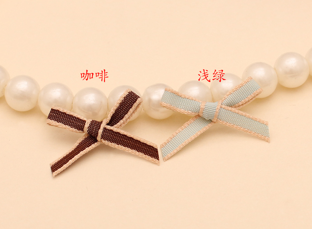 6毫米韩版色织带蝴蝶结2