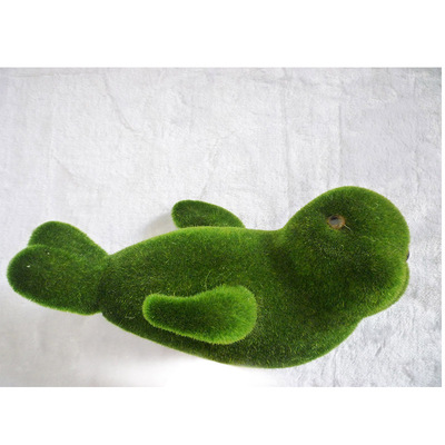 廠家定制 爆款 仿真動物 塑料擺件 吹塑植絨 園藝 微景觀配件