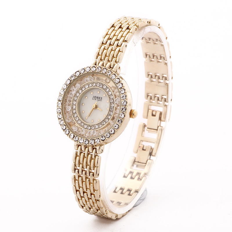 Bracelet de luxe léger pour femmes, à la mode, avec incrustation, boule de diamant complète, sable qui coule, eau et anglais, rapport qualité-prix_voghion.com