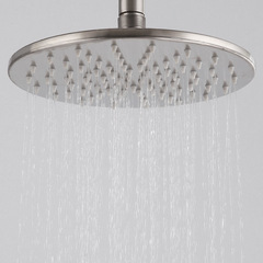 304 stainless steel smart thermostatic shower set, brushed pressure-boosting adjustable cold and hot shower head