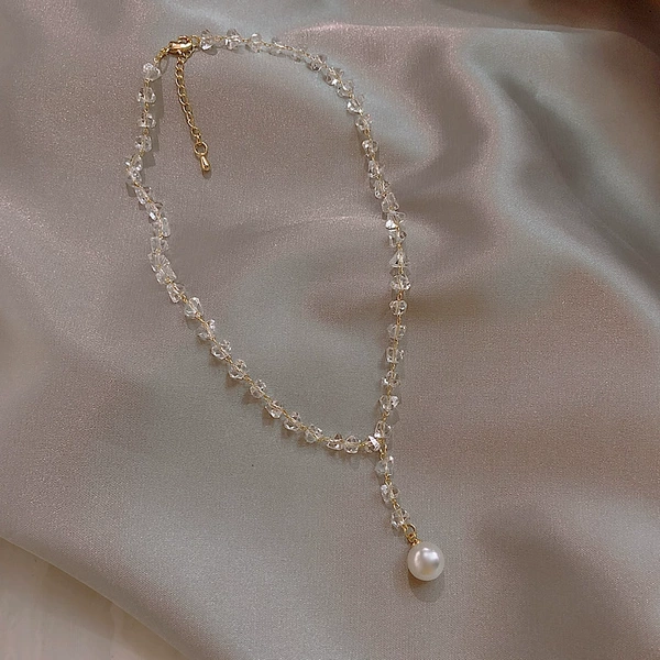 A3310 Crystal Pearl Necklace