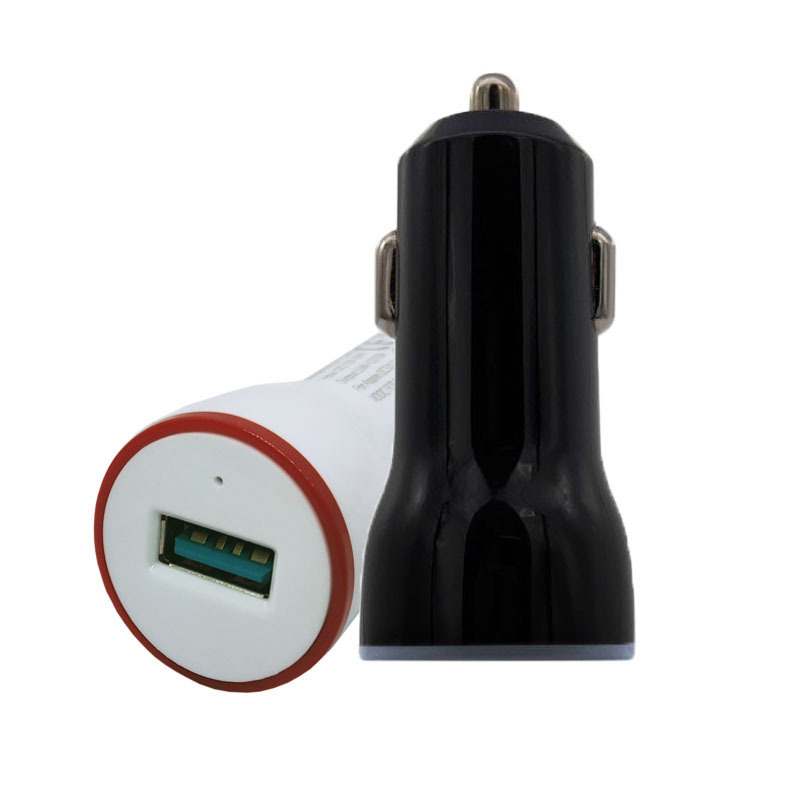 全协议通用车载快充闪充 兼容QC3.0 超级快充 双引擎闪充等安卓机|ru