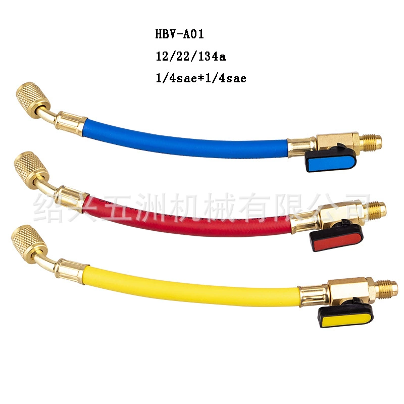 R22 R134A R410 шаровой кран для холодильного оборудования трехцветный шаровой кран для наполнения труб